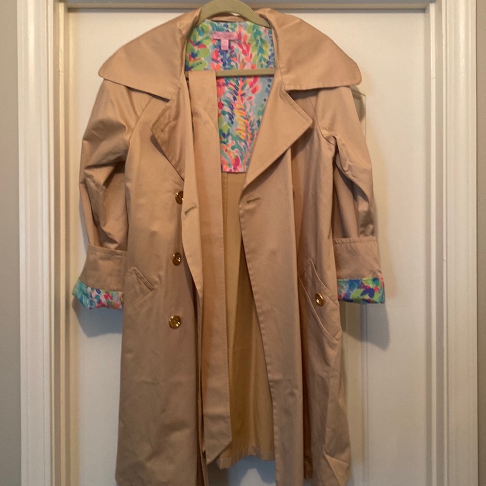 Lilly Pulitzer trench coat